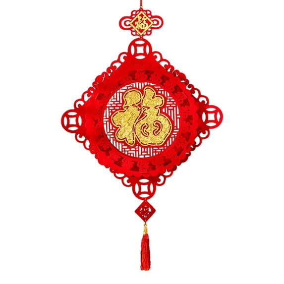 GUOOL Chinese New Year Decoration Hanging Wall Decor 2024 Dragon Oriental Ornament Blessing Pendant for Decoration A