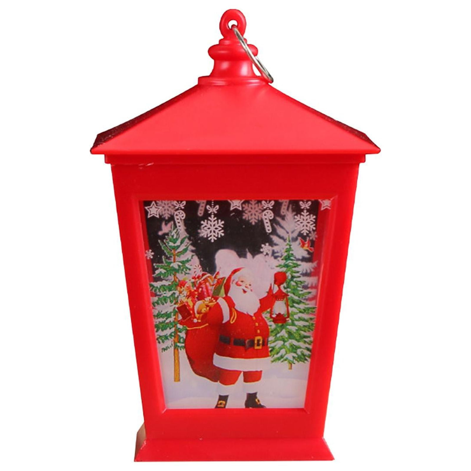 GUOOL Christmas LED Lighted Hanging Lantern, Xmas Decorative Lamp