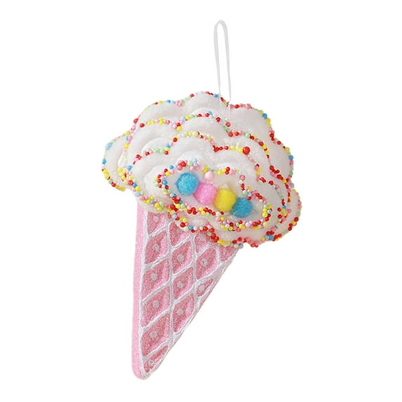GUOOL Christmas Tree Hanging Ornament Christmas Decoration Portable Cute Xmas Pendant Craft for Gift Apartment Home Dorm Restaurant , Ice Cream