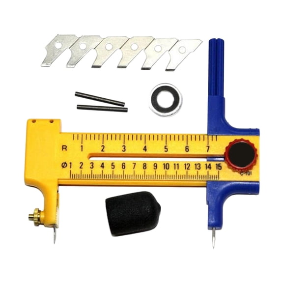 GUOOL Circle Cutter, Circle Cutter, Fabric Circle Cutter, Circle Cutter for Paper Crafts, Cutter, Circular Cutter for Circle Cutting Tool