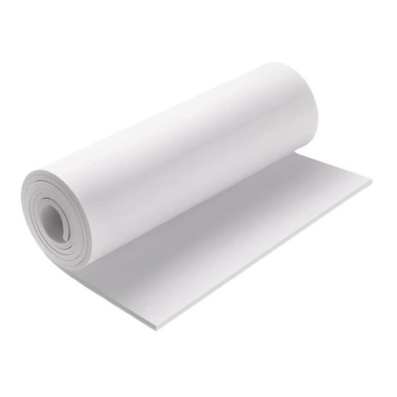 GUOOL Craft Foam Cosplay Foam Roll High Density Versatile Thickness Neoprene Rubber Sheet Rolls Packing Sheets for Cosplay Costume White
