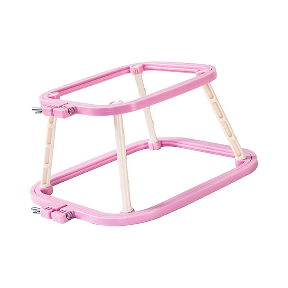 GUOOL Cross Stitch Rack Embroidery Frame Lap Stand Double Layer Art Crafts Stitching Durable DIY Hands Embroidery Hoop Desktop violet