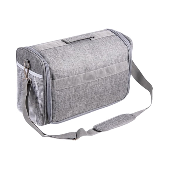 GUOOL Cutting Machine Storage Bag Cutting Machine Dust Cover Protective Cover With Pockets Oxford Cloth Tool Organizer Tote Suitable For Home Storage Office Travel Crafting Spaces gray