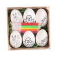 thumbnail image 1 of GUOOL Easter Eggs Easter Basket Fillers Cartoon Fillable Paintable Easter Party Favors for Family Reunions Festivals Weddings Shops white rabbit, 1 of 9