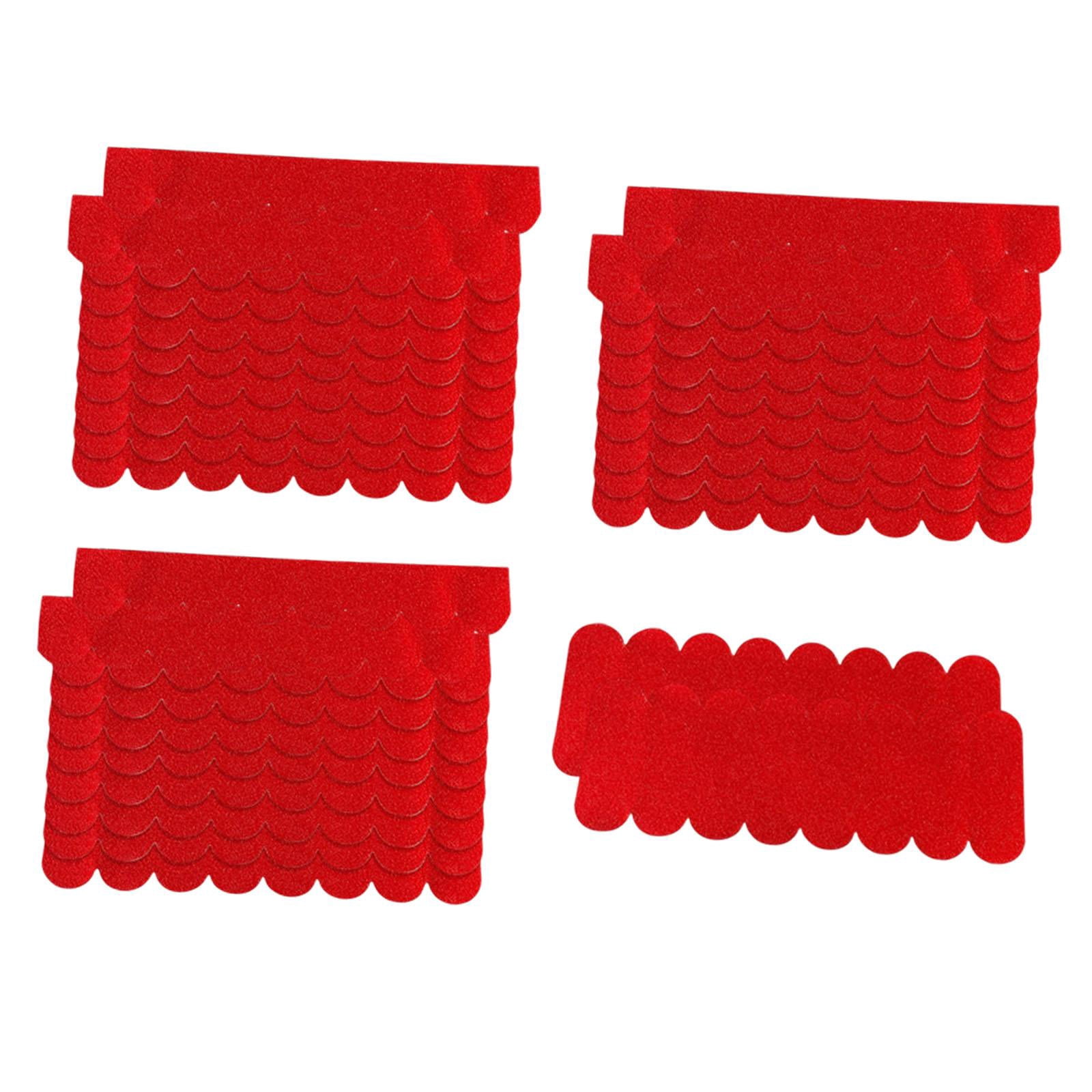 GUOOL Felt Sheet, Craft Felt, Sheets, Thick Felt, Material, Dollhouse, Miniature, Roofing for, Home Decoration, DIY, Sewing Red