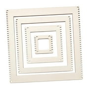 GUOOL Gear Shape Weaving Loom Set Weaving Tools Convenient Use Weaving Supplies DIY Weaving Art for Scarf Wall Decoration Table Mat Square 4pcs Set