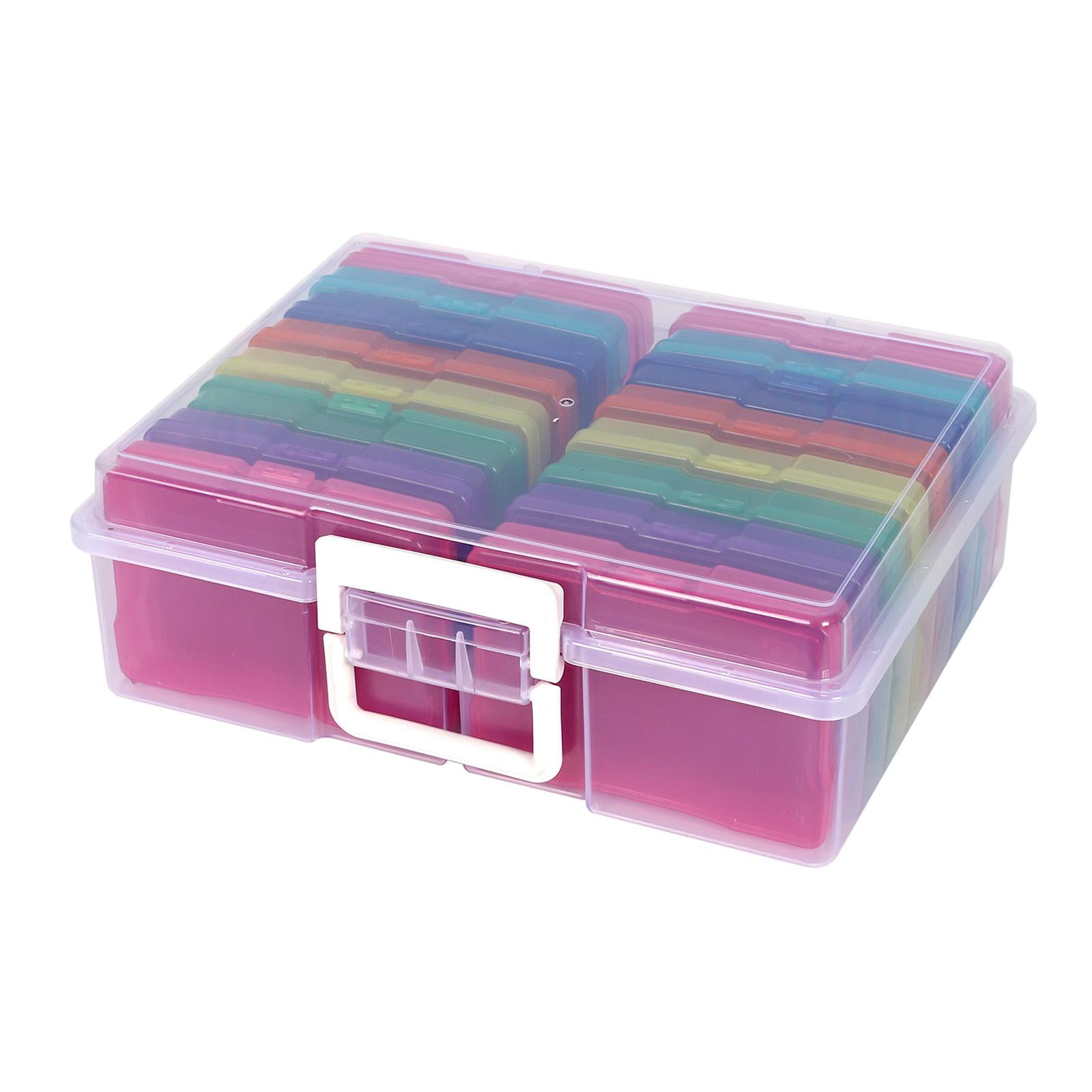 GUOOL Greeting Card Storage & Organizer Box Adjustable Dividers for Holiday Birthday Cards , Paper, Stickers and , Colorful