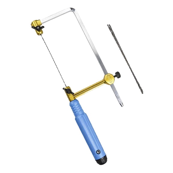 GUOOL Hand Jewelers Saw and Set with Tension Screw Adjustable Professional Coping Saw for Jewelry Making Tool Hobby Crafts