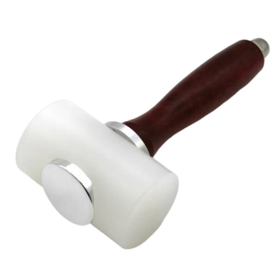 GUOOL Leathercraft Hammer Nylon Head Carving Hammer Wooden Handle Mallet Portable Practical Tool Reliable Material Suitable for DIY Enthusiasts Leatherworki T Shaped Head