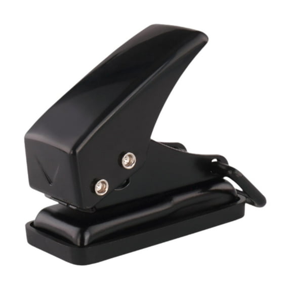 GUOOL Mini Hole Puncher Office Supplies Compact Reusable Stationery Accessory Adults Paper Punch Paper Punching for Paper Scrapbook Black