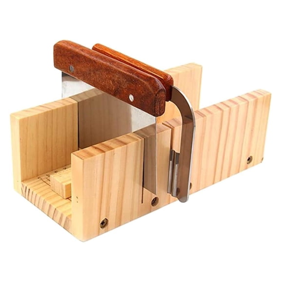 GUOOL Multi-Function Practical Adjustable Beech Wooden Soap Cutter Planer DIY Soap Candle Making Tools with Soap Beveler/Planer Set for Cutting Trimming