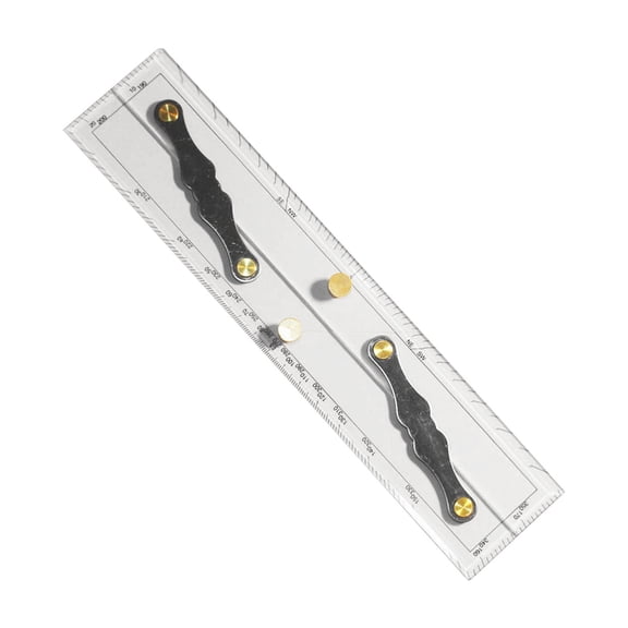 GUOOL Navigation Parallel Ruler Marine Navigation Instrument Chart Ruler Mapping Points Art Measurement Ruler Crafted From Pp Suitable for Boat Navigation M 30cm
