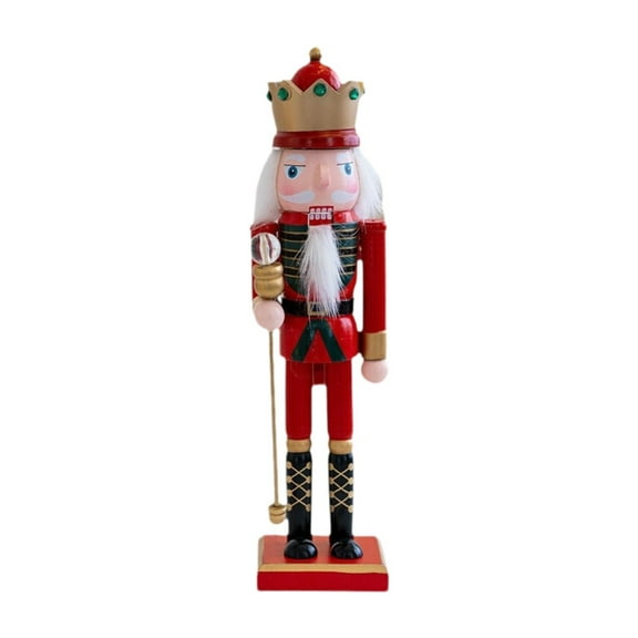 GUOOL Nutcracker Figurine Christmas Nutcracker Christmas Decor Desk Crafts Traditional Ornament for Holiday Fireplace Party C