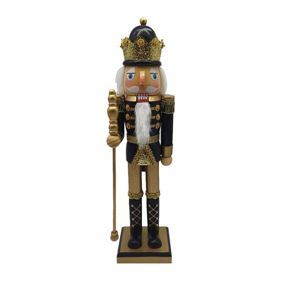 GUOOL Nutcracker Figurine Wooden Nutcracker Soldier Christmas Statue Puppet Walnut Soldier Decoration Sculpture Suitable for Table Centerpiece Party Favors Office Display Gift Giving Style A