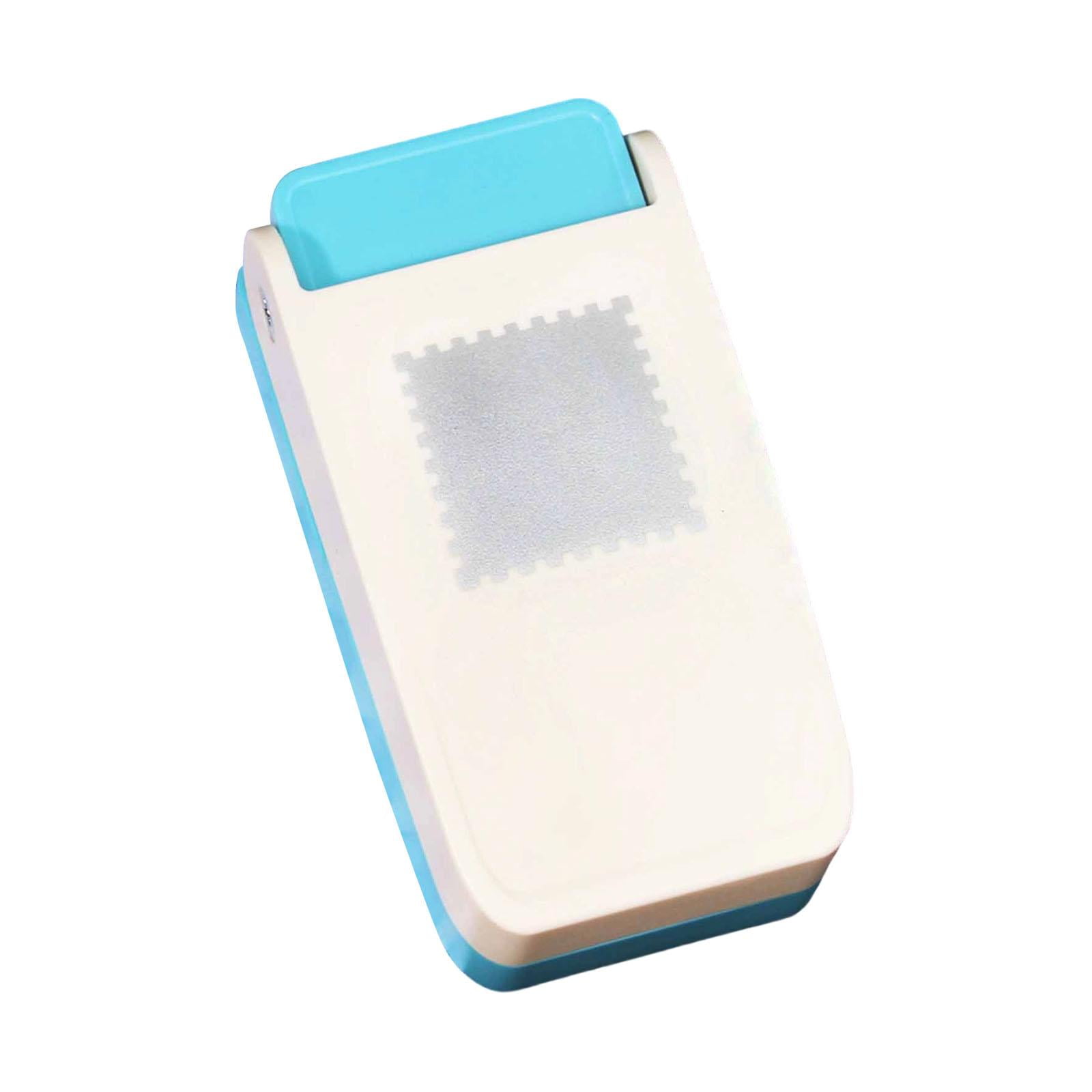 GUOOL Paper Punch Machine Scrapbook Card Puncher Craft Stamp Hole Punch Tool Paper Puncher for Tags Perforated Stamp Edge Sturdy Metal Construction Suitable Square stamp