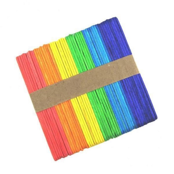 GUOOL Pieces Multicolored Sticks Environmental Wooden /Colored Cake Tools Hand Crafts Kitchen