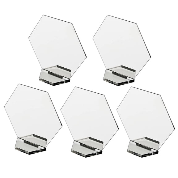 GUOOL Place Cards Clear Acrylic Blank , Table Seating Number Cards, DIY Guest Name Signs Decor, Wedding, Reception, Party, Banquet, Dinner
