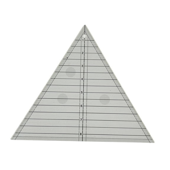 GUOOL Quilting Ruler Triangle Acrylic Quilting Ruler Fabric Cutting Ruler Clear Inches Sewing Stencils Patchwork Ruler Craft Tool 60 Degree