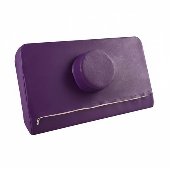 GUOOL Rectangular Facial Support Pillow Cushiony and Cozy Salon Bed Pillow Washable Purple Rectangle Leather