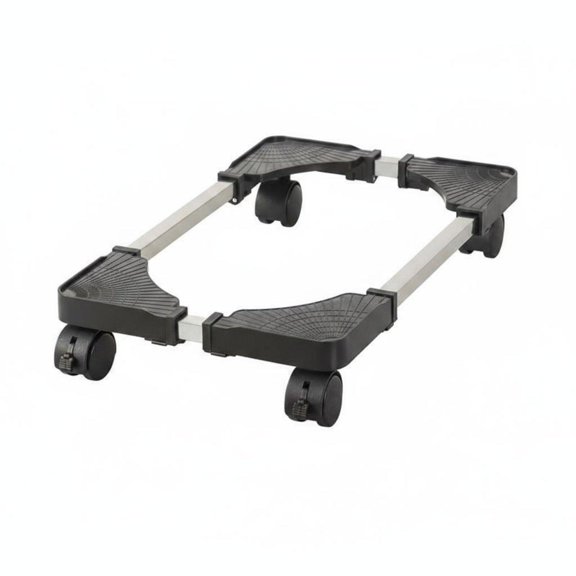 GUOOL Rolling Computer Chassis Stand Locking Wheels Computer Desktop Cart Universal Fit Adjustable Stand Home Desk Black Computer Host Stand