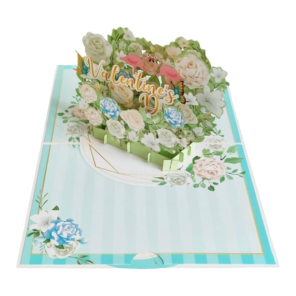 GUOOL Romantic Valentines Day Cards Mom Greeting Card Wedding Card 3D Greeting Cards for Engagement Festival Wedding Male Husband