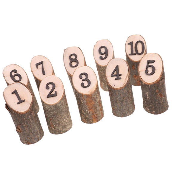 GUOOL Rustic Wood Table Numbers Wedding Decoration Centerpieces For Birthday Party Reception For Wedding B