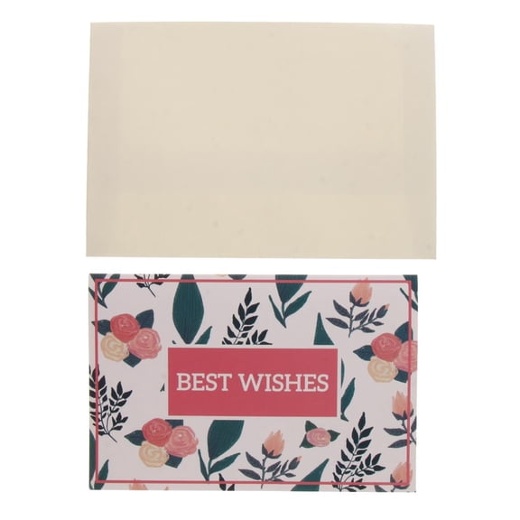 GUOOL Set Of 24 Wishes Cards With Envelopes Wedding Birthday Christmas Reception Cards Invitation Cards - D, 15cm D