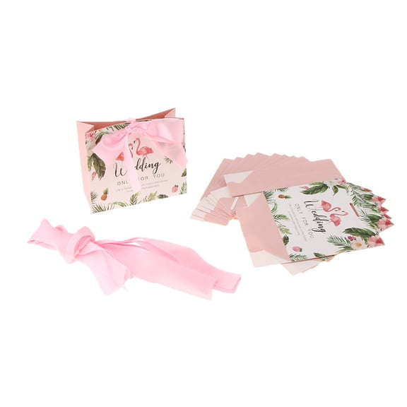 GUOOL Set of 10 Candy Boxes for Wedding Christening Guest Gift Gift Box Cardboard Box Table Decoration C