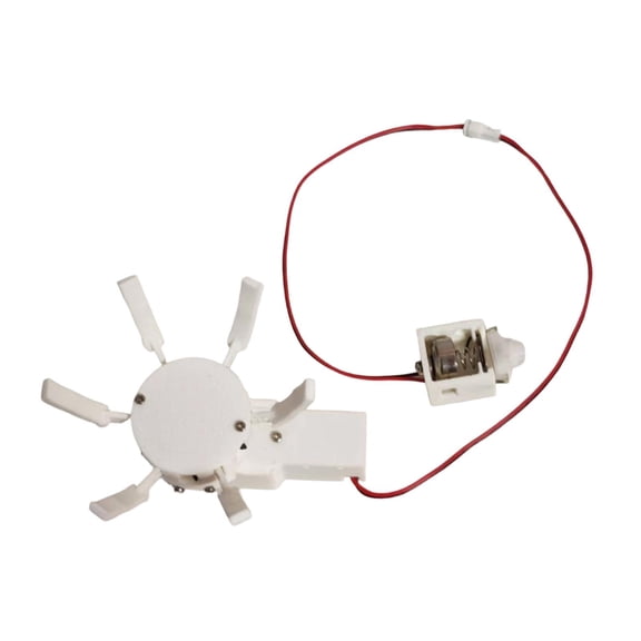 GUOOL Simulation Flower Opener Artificial Flower Automatic Open Closing Motor Mechanical Moving Flower Engine DIY Decoration Durable Pp Material Suitable for Art Exhibition Party Wedding White