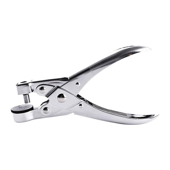 GUOOL Single Hole Punch Punching Pliers Hand Press Hand Puncher with Comfortable Grip Handle Heavy Duty Hole Punch Tool Handheld