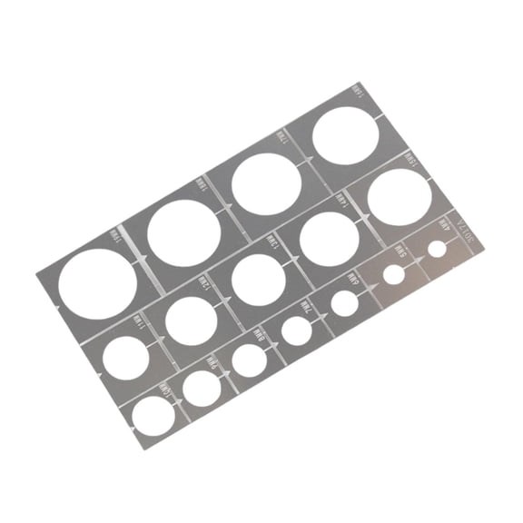 GUOOL Spray Stencil Template for Vehicle Wheels, Tool for Modern Tank Rims, Metal Modeling Accessory, Round Template Suitable for Enthusiasts