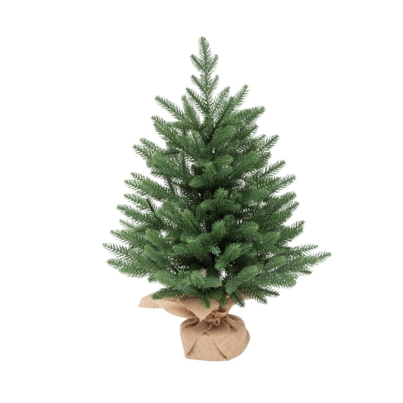 GUOOL Tabletop Artificial Tree Potted Bonsai Faux Christmas Tree Desktop Green Plant Simulation Green Plant Crafted from Polyethylene Suitable for Living Room Holiday Celebration 50cm Spruce