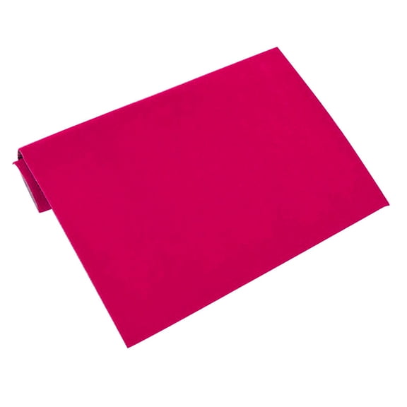 GUOOL Velvet Flocking Fabric Liner, Velvet Flock Contact Paper Roll, Peel And Sticky Cloth, Sticky for Drawer DIY Project Art Crafts Shelf , Rose Red 40cmx148cm