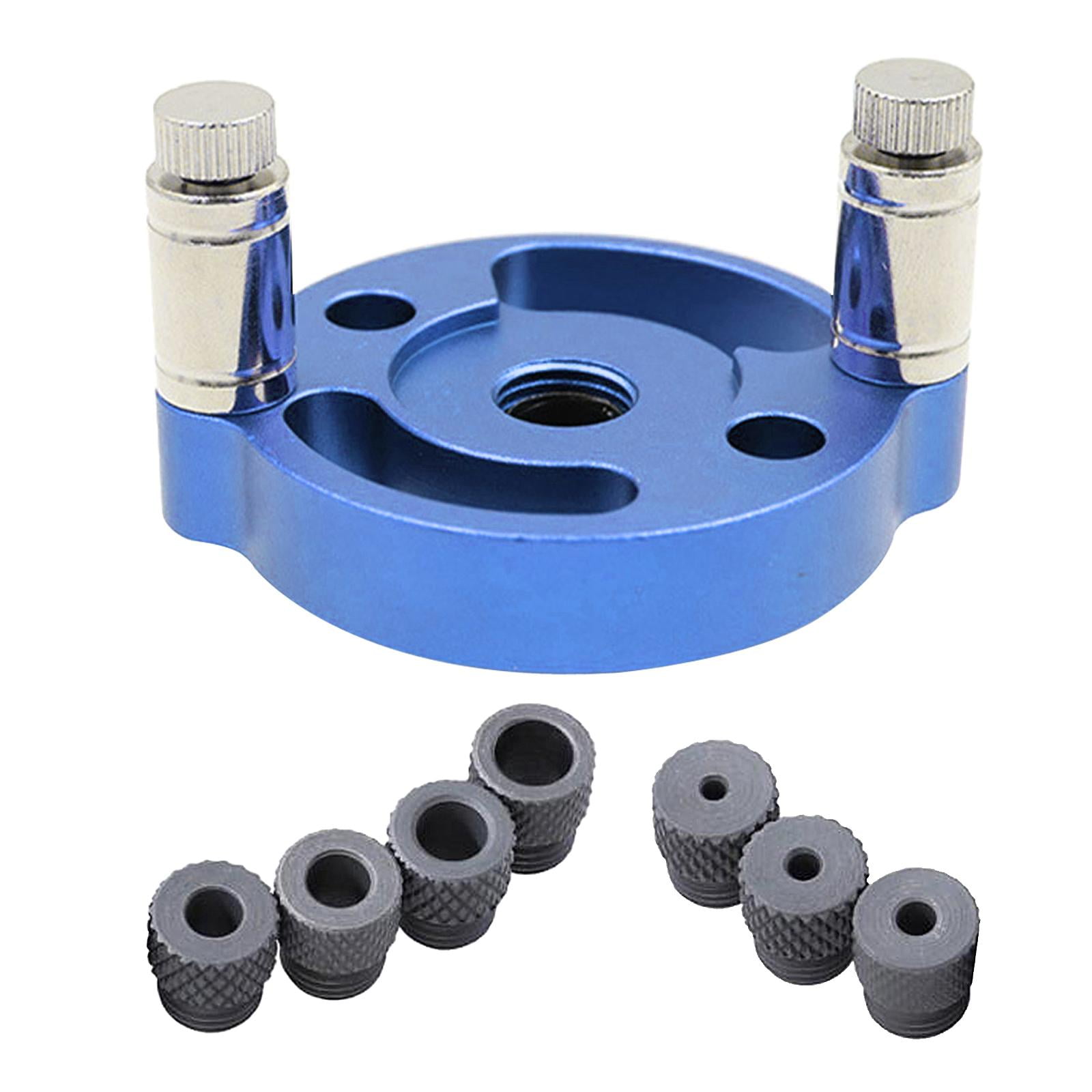 GUOOL Vertical Self Centering Dowel Jig Kit Holing with mm Drill Bushings Dowelling Wood Hole Drilling Positioning Kit for Beech Woodworking , Blue Option1 Blue