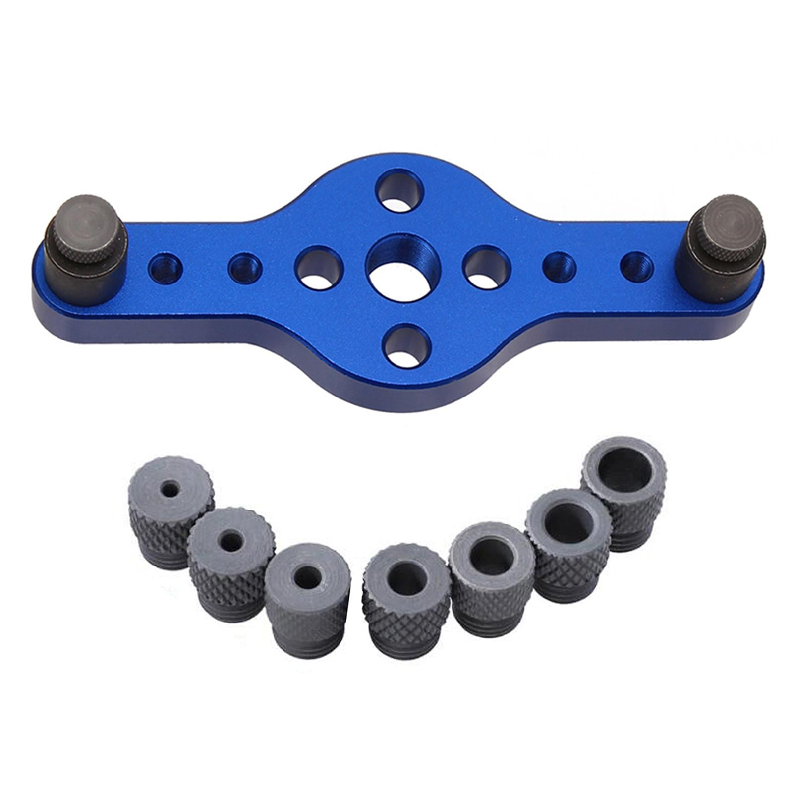 GUOOL Vertical Self Centering Dowel Jig Kit Woodworking Holing with 2-10mm Drill Bushings Dowelling Wood Vertical Hole Puncher with Drill Bushings , Blue Type 2 (Blue)