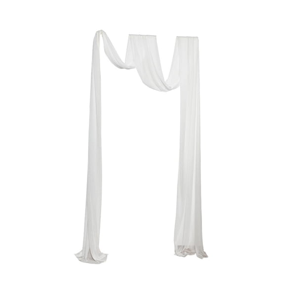 GUOOL Wedding Arch Draping Wedding Backdrop Curtain Durable Romantic Decorative Arbor Drapery for Ceremony Reception Stage Backdrop White