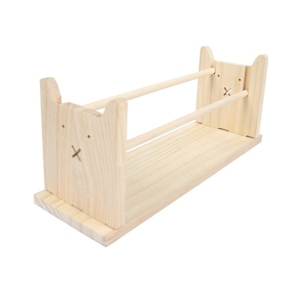 GUOOL Wood Tabletop Paper Roll Dispenser Desktop Easel Multipurpose Craft Paper Roll Holder for Crafting Painting Drawing Classroom S