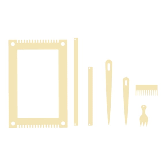 GUOOL Wood Weaving Loom Kit Weaving Loom Machine Portable Hand Knitting Supplies Compact DIY Craft Tools for Adults Women Beginners