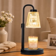 GUPUP Electric Candle Warmer Lamp with Timer, Adjustable Height Dimmable Candle Warmer Light with 2*50W Bulbs for Home Decor