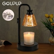 GUPUP Candles Warmer Lamps with Timer, Dimmable Height Adjustable Candle Warmer Lights with 2*50W Bulbs for Home Decor, Mom Girlfriend Gifts