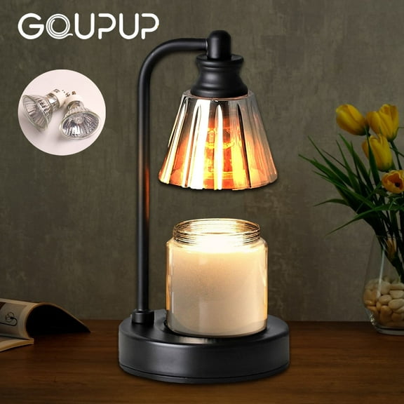 GUPUP Candles Warmer Lamps, Dimmable Wax Warmer Lights with Timer for Scented Candles,Gifs Candle lamps for Bedroom with 2*50W Bulbs