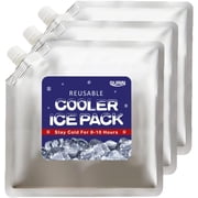 GURIN Reusable Ice Packs for Lunch Box/Coolers, Bag, or Backpack Coolers - Cold Up to 8-12 Hours Long Lasting for Camping Picnic, Outdoor Activities, Food Delivery
