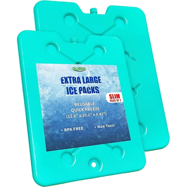 GURIN Reusable Ice Packs for Lunch Box/Coolers, Bag, or Backpack
