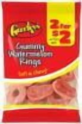 GURLEY'S GUMMY WATERMELON RINGS 2.5 Oz. Pack Of 12 Case