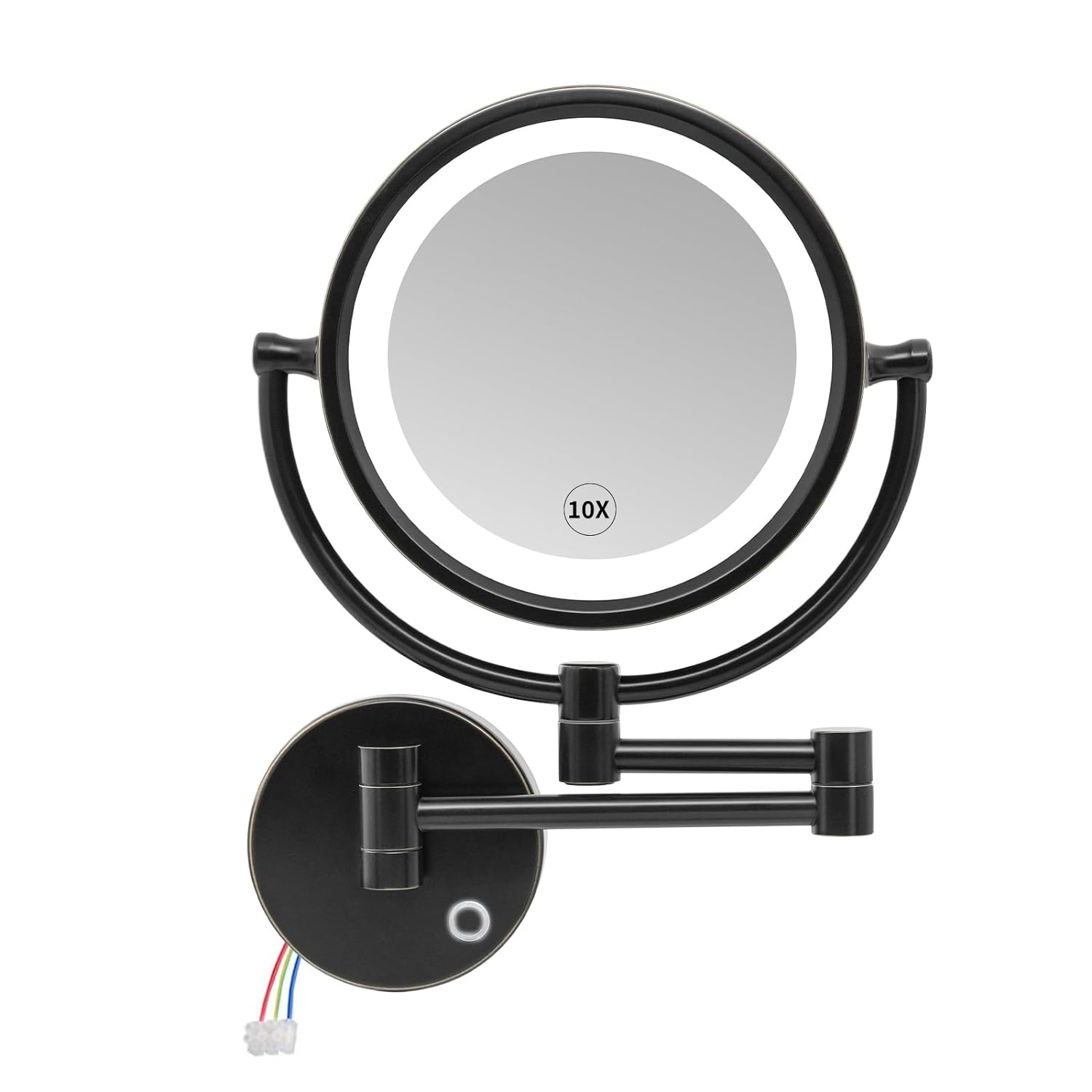 GURUN Wall Mounted Hardwired Makeup Mirror with 3 Dimmable LED Lights