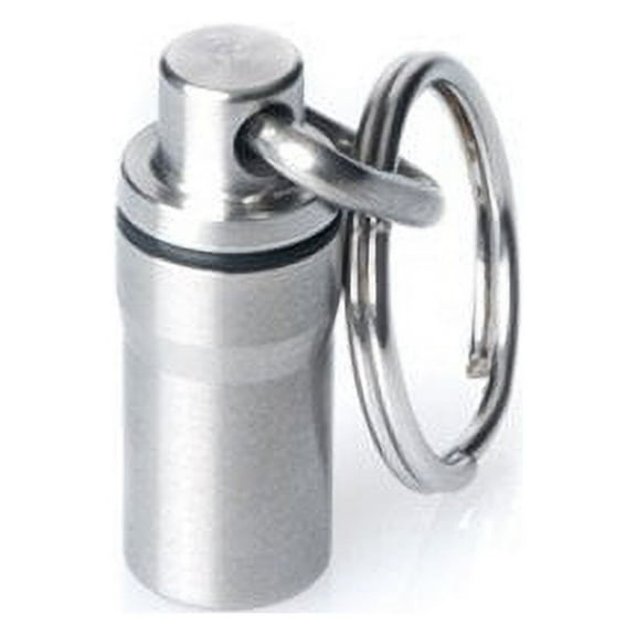 GUS Mini Pill Fob, Made in USA, Stainless Steel Keychain Pill Holder, Emergency Aspirin Holder, Compact Design