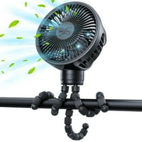 GUSGU 11-inch 3-Speed Portable/Foldable Clip-on Hand Held Fan