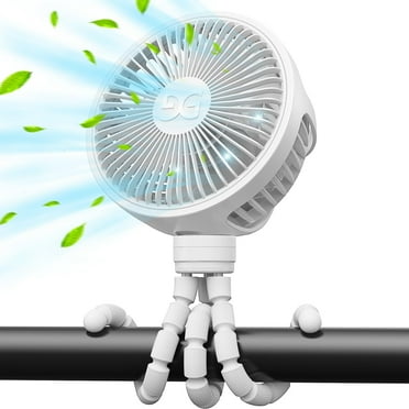 GUSGU 11-inch 3-Speed Portable/Foldable Clip-on Hand Held Fan