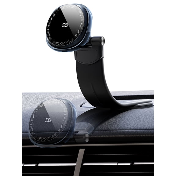 GUSGU E-Mount3 Wireless Car Charger, 15W Magsfe Charging Car Phone Mount for All Qi-Compatible & Magnetic Wireless Charging Phones
