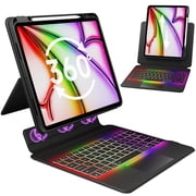 GUSGU SplitFolio Detachable for 2024 iPad Pro 13-in.M4 Keyboard Case with Kickstand, 360  Rotation & Up-Down Lift Protective Case, Supports Native Gestures, Black